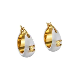 Exquisite jewlery designer for woman earring huggie earings mens ladies circle 18k plated gold hoop oorbellen resplendent luxury zh204 H4