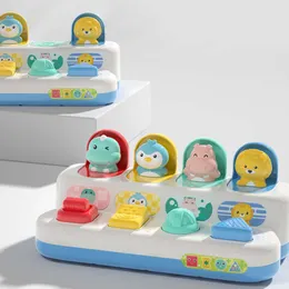 Yeni Montessori Educational Peekaboo Push Switch düğmesi Bebek Sürpriz Hazine Kutusu Sakla Oyunlar Çıkarma Çocuklar için Basın Oyuncakları