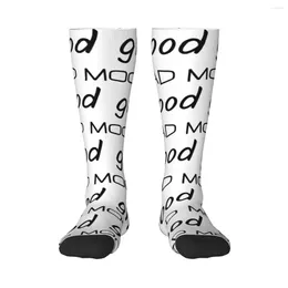 Damensocken „Good Girl Bad Mood“, lustige Zitate, klassisch, Kontrastfarbe, Hyundai, elastische Strümpfe, einzigartig