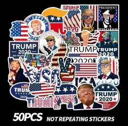 50 PCS Naklejki na deskorolce Donald Trump Graffiti do laptopa laptopa Laptop Pad rowerowy rower motocykl PS4 Notebook Guitar PVC 5937497