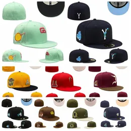 Fitted Hats Snapbacks Hat Baskball Caps Tüm Takım Logosu Adam Kadın Açık Spor Nakışları Pamuk Düz Kapalı Beanies Flex Güneş Kapağı Boyutu 7-8