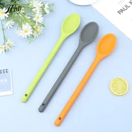 Spoons 1Pc Kitchen Silicone Spoon Long Handle Cooking Baking Heatproof Stirring Grade Utensil Kitchenware