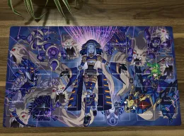 패드 Yugioh Shaddoll 데크 TCG 매트 트레이딩 카드 게임 매트 CCG Playmat 안티 슬립 고무 마우스 패드 데스크 매트 영역없는 가방