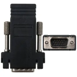 새로운 1pcs VGA Extender Male to LAN 비디오 CAT5 CAT6 RJ45 네트워크 케이블 Adap Newfor LAN 비디오 어댑터 VGA Extender Cable