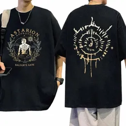 Maglietta grafica limitata Astari Baldur's Gate Maglietta vintage Harajuku Fi da uomo Maglietta unisex 100% Cott T-shirt oversize t81f #