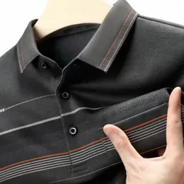 New Men 's Casual LG Sleeve Polo Shirt Fi Sullic Color Top W8i4#