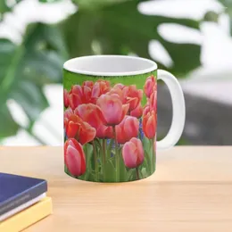 Кружки с тюльпанами Кофейная кружка Стаканы Чашки для завтрака Керамические термостойкие