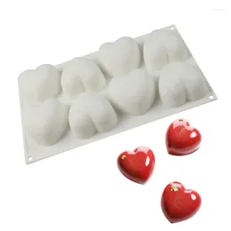 Stampi da forno Stampo per torta mousse Cuore Cheesecake Dessert Monoporcji Stampo in silicone Candela Sapone Forniture per pasticceria