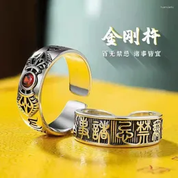 Cluster Rings Fashion Silver Color Jin Gangchu Justerbar ring Inga begränsningar av något slags amulet bra lyckliga smyckebandtillbehör