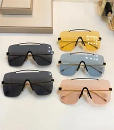 Luxury2019 Yeni Büyük Boy Güneş Gözlüğü Tasarımcısı Rimless Shield Gözlükler 100 UV Koruma Kare Goggle Güneş Gözlüğü Packa4925357