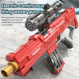 Gun Toys Summer electric water gun toy explodes childrens high-pressure and strong soap opera children and adults summer beach party toy gun240327