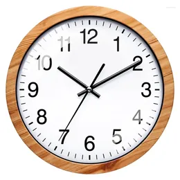 Relógios de parede elegantes relógio de 10 polegadas com textura decorativa de 25,8 cm