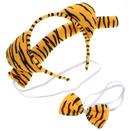 Bandanas dia das crianças vestir-se bandana dos desenhos animados tigre traje crianças acessórios cosplay adereços decorações de festa pano cauda falso