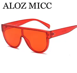 ALOZ MICC 2018 Nuovi occhiali da sole oversize da donna Designer di marca Big Frame Flat Top Occhiali da sole Donna Summer Shades UV400 A5309675227
