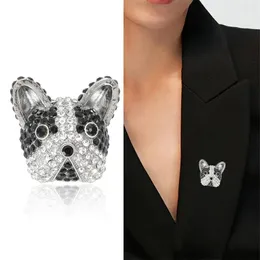 Spille Simpatico cucciolo di strass intarsiato Spilla Spilla Fascino femminile Alla moda Casual Bellezza Cane Per le donne Regali di nozze per feste