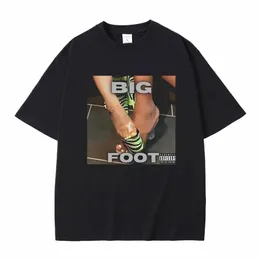 Nicki Minaj Big Foot Album T-shirt Men's Fi Hip Hop Style T Shirts Male Casual Overized Tshirt Unisex Vintage Short Sleeve N7SM#