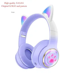 Новые AKZ-62 Radiant Claw Cat Ear, носимые на голове Bluetooth, милый космический модуль, игровые беспроводные наушники