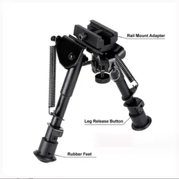 Karbon fiber bacaklı ve adaptör katlanabilir teleskopik kelebek bipod ile 6-9 inç kelebek yaprağı tripod