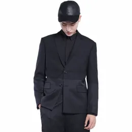 new Men clothing Fi Original Designer Brand Handmade Suit Imported Wool Individual Splicing Suit E5v7#