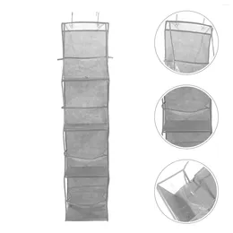 Sacos de armazenamento Organizador de saco de suspensão de porta multicamada sobre suporte para dormitório o armário sapato coisa