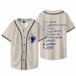 Milo J 111 Album Merch Giacca da baseball Nuovo Logo Merch Donna Uomo Fi Casual Manica corta Tee 11Tl #