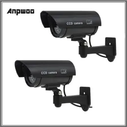 偽のダミーカメラ防水屋外の偽のカメラバッテリー駆動フリッカーブリックLEDセキュリティ弾丸CCTV屋内カメラ
