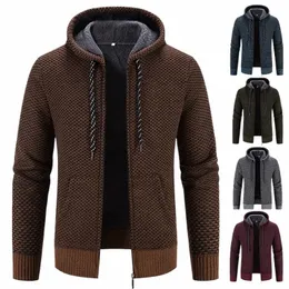 male Knitted Casual Jackets with Hood Men's Sweater Coat Y2K Hoodies Korean Streetwear Baseball Jumpers Jersey Top Clothing 78Q1#