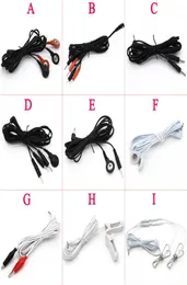3pcslot 9 Kinds Cable Cord DC25 Tens Unit Line Electrode Clamp Electro Stimulation Cable DIY Lead Wire Electro Sex Accessories4694708