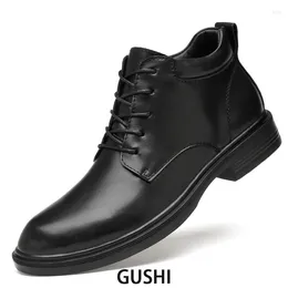 Casual Schuhe Echt Leder Lace Up Männer Stiefel Mode Elegante Luxus Klassische Top Qualität Outdoor Schuhe Natürliche Haut Zapatos De hombre