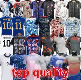 Minamino Tsubasa Japan Soccer Jerseys 23 24 Kubo Doan Furuhashi Hatate Kagawa Okazaki 2023 2024 Doan Fans Player نسخة كاريكاتير كرة القدم قمصان خاصة edition8899