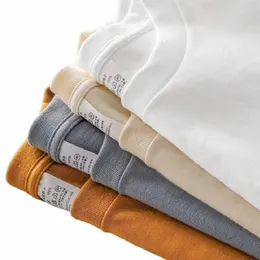 9,9 uncji 280GSM Wysokiej jakości wysokość duża ciężka koszulka dla mężczyzn TEE TEE Cott Cott Solid Color