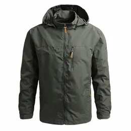 FI Autumn Windbreaker Jacket Men Men Solid Mensered New in Outerwears Wooded Outdoor Coats Qualit