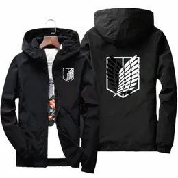 attack Titan New Outdoor Travel Men's Hooded Jacket Spring Fall Zipper Hooded Lightweight Comfortable Cam Hiking Jacket F1J5#