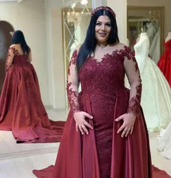 Borgonha vestidos de casamento estilo country uma linha vestidos de noiva mais trem destacável saia removível renda apliques3798780