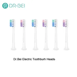 Original DRBEI Electrictoothbrush Heads Bytesbara tandborstehuvud 2PCSSet för Xiaoimi Ersättning 240325