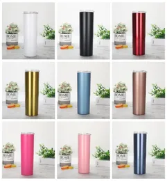 Tumbler Stainless Steel Water Bottle Beer Coffee Mug Lids Insulated Vacuum Cups Thermos Wine Glass 20Oz Double Layer Drinkware C724806241