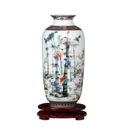 Vazolar Jingdezhen Seramik Yeni Çin tarzı üç parça vazo dekorasyon ev oturma odası sundurma el sanatları