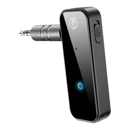 Atualizar carro aux bluetooth 5.0 adaptador 3.5mm jack receptor de áudio sem fio handsfree bluetooth carro kit para telefone transmissor automático n3p6