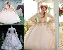 Różowa gotycka suknia balowa vintage w stylu lat dwudziestych pełna długość długich sukienki na bal