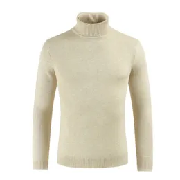 Maglione uomo uomo Pullover invernale Dolcevita Maglione uomo Bianco Maglieria uomo Pull Homme Dolcevita Uomo Maglione Natale Cotone CX200804 002