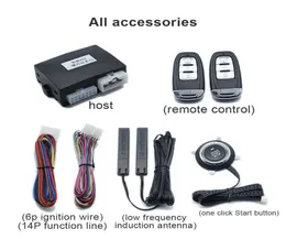 12v novo carro universal kit remoto central fechadura da porta do veículo sistema de entrada keyless start system9916165