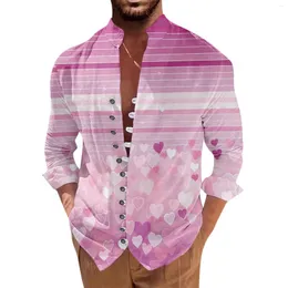 メンズカジュアルシャツの豪華な服の男性エレガントな低価格のターンダウンカラー長袖プリントブラウスカットローパパーホムブレ