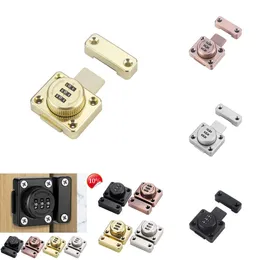 2024 Cabinet Door Latch Furniture Door Bolts Sliding Door Lock Drawer Security Password Locks Combination Lock Latch Hardware