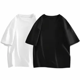 T-shirt da uomo Cott Palestra di alta qualità Premium New Tops Abbigliamento Plain Donna Bianco Nero Stampa personalizzata Tee Coppia Felpa K6ja #