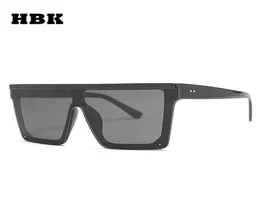 HBK женские большие квадратные солнцезащитные очки 2019 новые модные брендовые мужские винтажные очки в большой оправе для улицы Óculos UV4003655784