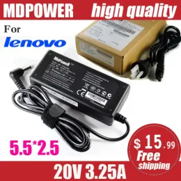 Adaptador mdpower para lenovo ideapad g455 20v 3.25a cabo de carregador adaptador ac de alimentação para laptop