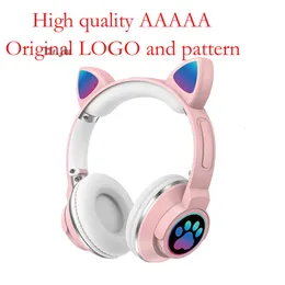 ME-1 Orelhas (Pão em forma de orelha de gato no vapor) Sem fio Bluetooth emitindo garra de gato RGB Light Headset Subwoofer