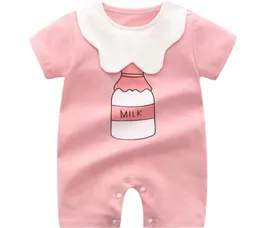 Baby Jungen Mädchen Revers Kragen Strampler Sommer Neugeborenen Kurzarm Baumwolle Strampler Baby, Kleinkind Mädchen Designer Kleidung7262279