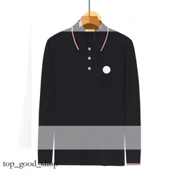 Mens Long Sleeve Polo -skjortor Designer Skjorta Bröstbroderad Badge T Shirt Size S/M/L/XL/2XL/3XL/4XL/5XL/6XL 464