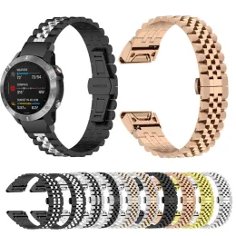 Przypadki obserwuj pasek do garmin fenix 5 6 7 5x 6x 7x 5x 5S 6S 7S ze stali nierdzewnej metalowy pasek bransoletki dla serwera 935 945 955